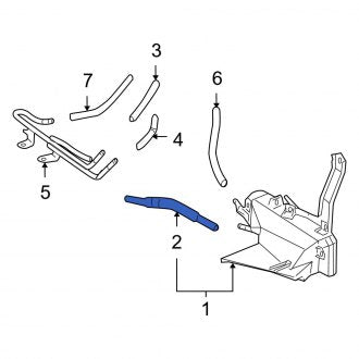 New OEM Automatic Transmission Oil Cooler Hose Fits, 1997-1998 Lexus ES - Part # 9044517106