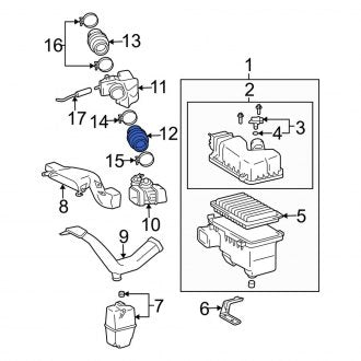 New OEM Engine Air Intake Hose Fits, 2002-2006 Lexus ES - Part # 17881AA010