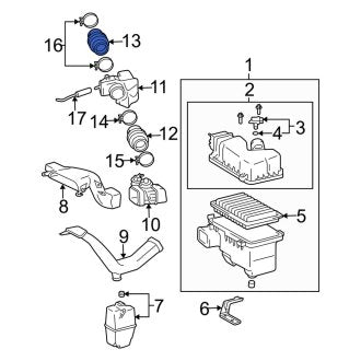 New OEM Engine Air Intake Hose Fits, 2002-2006 Lexus ES - Part # 1788220161