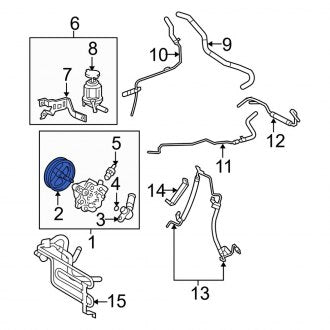 New OEM Power Steering Pump Pulley Fits, 2007-2012 Lexus ES - Part # 4430306010