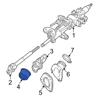 New OEM Lower Steering Coupling Boot Fits, 2004-2007 Lexus RX - Part # 4502648011