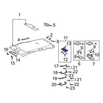 New OEM Dome Light Fits, 2004-2009 Lexus RX - Part # 81240AA020B0