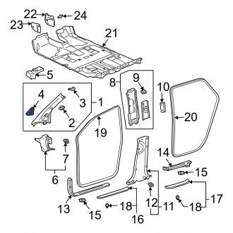 New OEM Genuine Lexus, Left Speaker Cover - Part # 6222848010B0