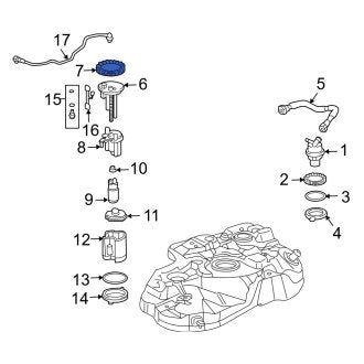 New OEM Fuel Tank Lock Ring Fits, 2004-2009 Lexus RX - Part # 7714408020