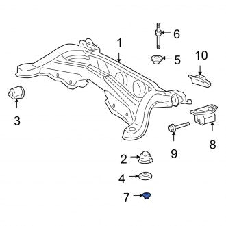 New OEM Genuine Lexus, Rear Suspension Crossmember Nut - Part # 9008017264