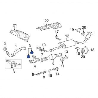 New OEM Exhaust Crossover Gasket Fits, 1996-2024 Lexus ES - Part # 9008043036