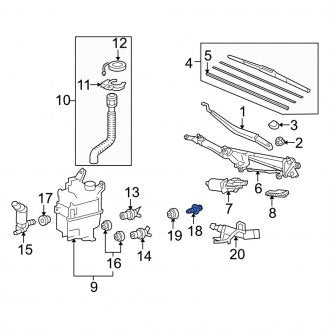 New OEM Washer Fluid Level Sensor Fits, 2015-2024 Lexus ES - Part # 85397AA040