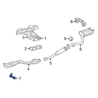 New OEM Exhaust System Hanger Bracket Fits, 1998-2003 Lexus GS - Part # 1750646140