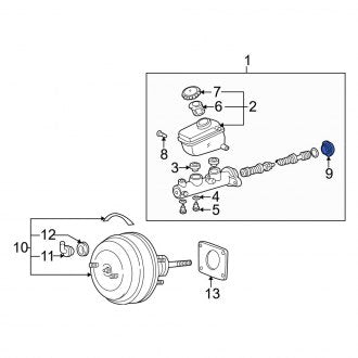 New OEM Genuine Lexus, Front Power Brake Booster Gasket - Part # 4726522030