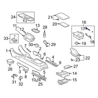 New OEM Genuine Lexus, Console Hinge - Part # 5896653010