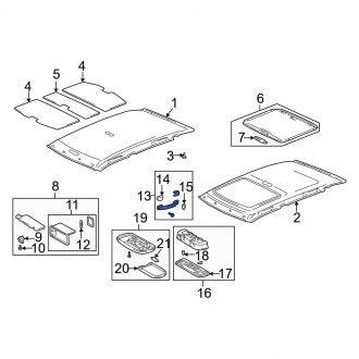 New OEM Front Interior Grab Bar Fits, 1998-2001 Lexus GS - Part # 7461030210A0