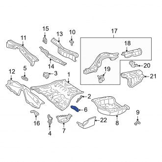 New OEM Rear Left Trunk Floor Access Cover Fits, 1998-2005 Lexus GS - Part # 5832930020