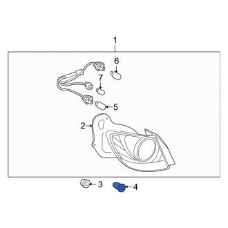 New OEM Genuine Lexus, Tail Light Grommet - Part # 8149612010