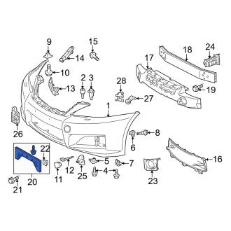 New OEM License Plate Bracket Fits, 2008-2014 Lexus IS - Part # 5211453110