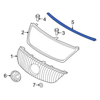 New OEM Grille Insulator Fits, 2008-2014 Lexus IS - Part # 5311953030