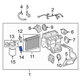 New OEM Genuine Lexus, HVAC Case Seal - Part # 8857830830