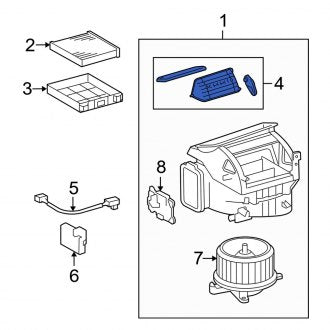 New OEM HVAC Blend Door Actuator Fits, 2008-2011 Lexus GS - Part # 8702030020