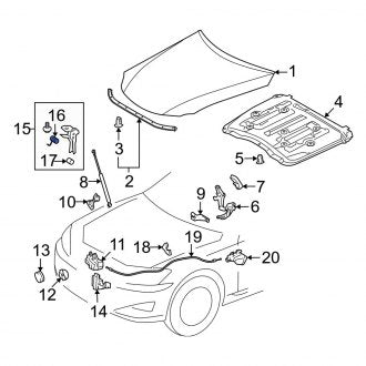 New OEM Genuine Lexus, Hood Safety Catch Spring - Part # 9050818096