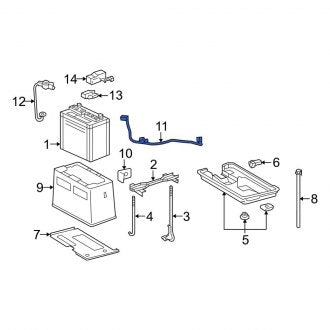 New OEM Battery Cable Fits, 2006 Lexus GS - Part # 8212330490