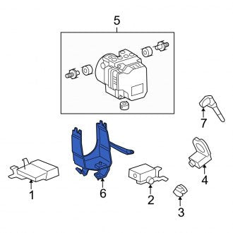 New OEM ABS Modulator Bracket Fits, 2006-2009 Lexus IS - Part # 4459053080