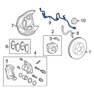 New OEM Front Right ABS Wheel Speed Sensor Wiring Harness Fits, 2006-2011 Lexus GS - Part # 8951630150