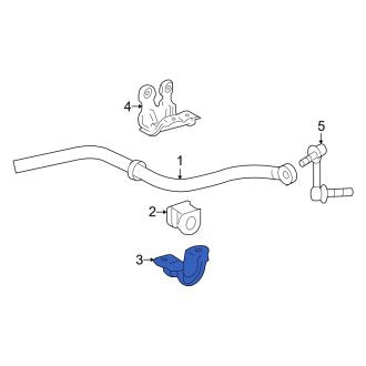 New OEM Front Suspension Stabilizer Bar Bracket Fits, 2006-2007 Lexus GS - Part # 4880930060