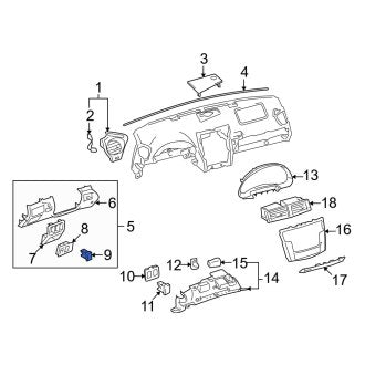 New OEM Genuine Lexus, Left Instrument Panel Cover - Part # 5553953010B0