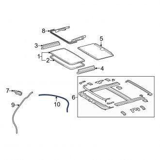 New OEM Rear Sunroof Drain Hose Fits, 2006-2014 Lexus IS - Part # 6324953050