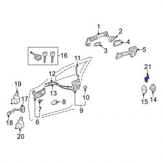 New OEM Rear Door Jamb Switch Fits, 2019-2024 Lexus ES - Part # 8423150190