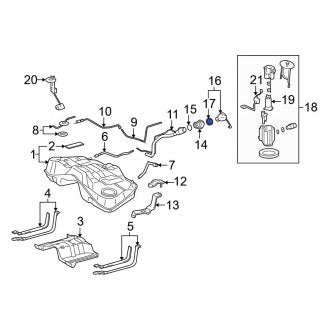 New OEM Fuel Tank Cap Gasket Fits, 2013-2018 Lexus ES - Part # 7731606070