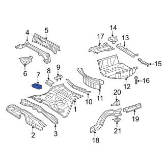 New OEM Rear Right Fuel Tank Access Cover Fits, 2006-2011 Lexus GS - Part # 5832530020