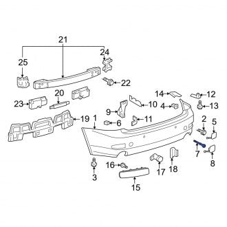 New OEM Front Tow Hook Fits, 2006-2008 Lexus IS - Part # 5196130020