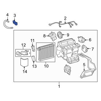 New OEM Cabin Air Temperature Sensor Fits, 2007-2012 Lexus ES - Part # 8862506040