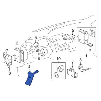 New OEM Left Mobile Phone Control Module Bracket Fits, 2007-2011 Lexus GS - Part # 8271530C90