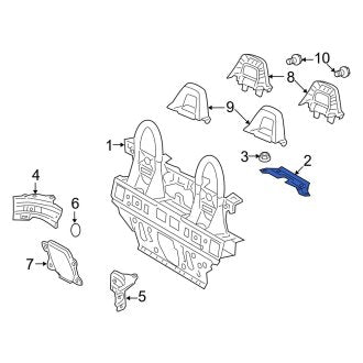 New OEM Roll Bar Bracket Fits, 2010-2016 Lexus IS - Part # 6432153030