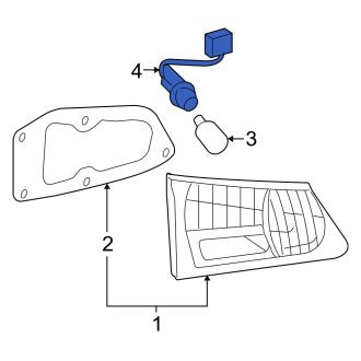 New OEM Rear Tail Light Wiring Harness Fits, 2010-2015 Lexus IS - Part # 8158553110