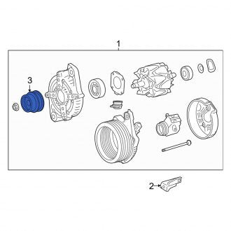 New OEM Alternator Pulley Fits, 2010-2018 Lexus ES - Part # 274150W131