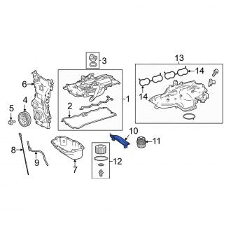 New OEM Engine Oil Pump Pickup Tube and Screen Fits, 2016-2019 Lexus GS - Part # 1510436040