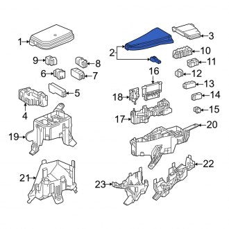 New OEM Front Left Upper Forward Fuse and Relay Center Cover Fits, 2024 Lexus RX - Part # 8266248660