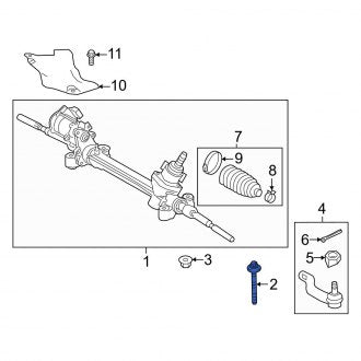 New OEM Genuine Lexus, Rack and Pinion Bolt - Part # 9011912478