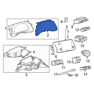 New OEM Instrument Panel Lens Fits, 2024 Lexus RX - Part # 838520EM10