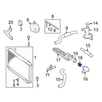 New OEM Engine Coolant Thermostat Fits, 1994-2006 Lexus ES - Part # 90916A3003