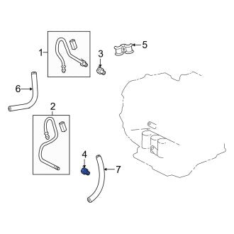 New OEM Lower Automatic Transmission Oil Cooler Line Connector Fits, 1999-2006 Lexus ES - Part # 9040716010