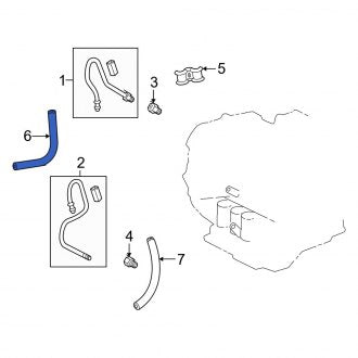 New OEM Automatic Transmission Oil Cooler Hose Fits, 2003-2006 Lexus ES - Part # 3294133050