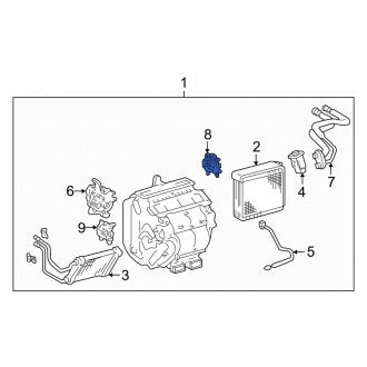 New OEM HVAC Blend Door Actuator Fits, 2005-2006 Lexus ES - Part # 8710641051