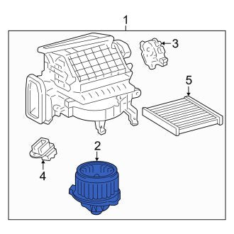 New OEM HVAC Blower Motor Assembly Fits, 2002-2006 Lexus ES - Part # 8710333081