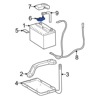 New OEM Battery Cable Terminal End Fits, 2002-2006 Lexus ES - Part # 9098205054