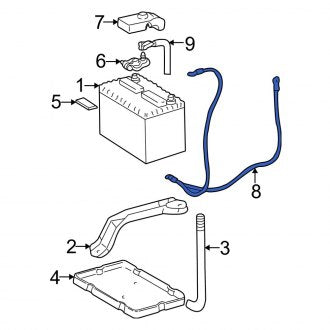 New OEM Battery Cable Fits, 2002-2003 Lexus ES - Part # 8212233050