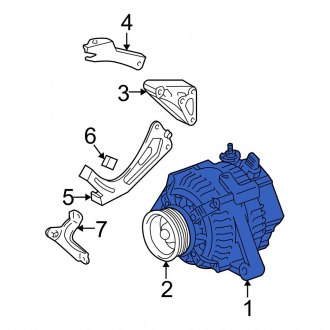 New OEM Alternator Fits, 2004-2006 Lexus ES - Part # 270602027084