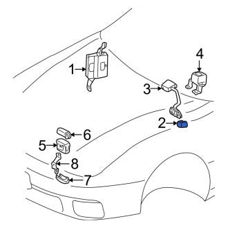 New OEM Traction Control Switch Fits, 2003-2006 Lexus ES - Part # 8665033050